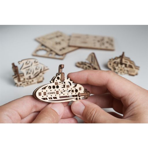 UGEARS mini stresszlevezető modellek - Hajók