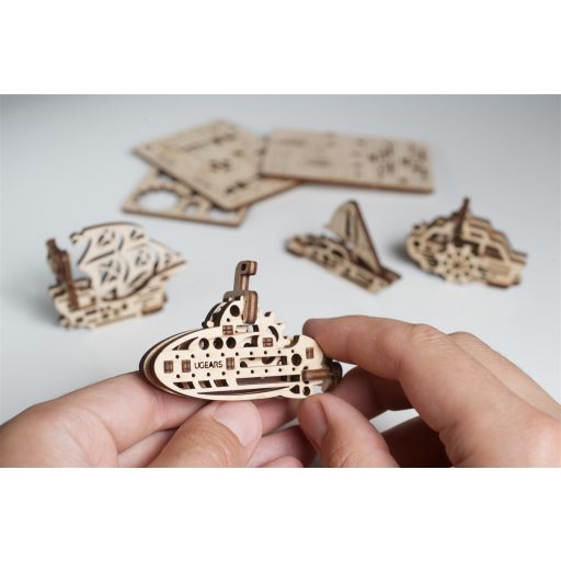 UGEARS mini stresszlevezető modellek - Hajók