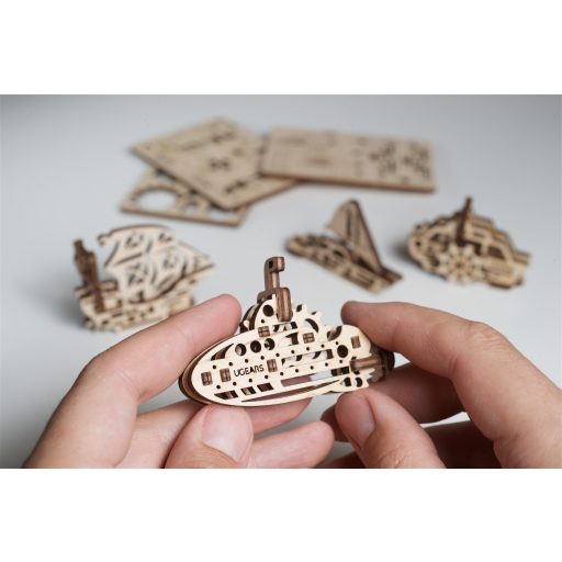 UGEARS mini stresszlevezető modellek - Hajók