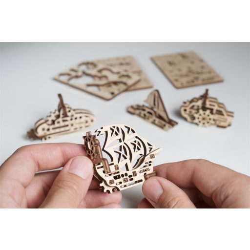 UGEARS mini stresszlevezető modellek - Hajók